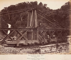 Construction of the Nanu Oya Extension Railway  Ceylon  1878-1883.