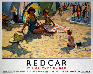 ‘Redcar’  LNER poster  1934-1935.