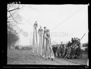 The Sloan Family performing on stilts  1932.