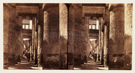 'Hall of the Temple of Karnac  Thebes'  1859.