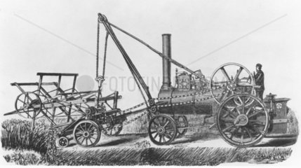 Aveling & Porter steam-powered reaper  1876.