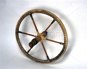 Egyptian chariot wheel  c 1400 BC.