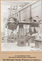 Cassegrain reflecting telescope  Newcastle upon Tyne  1931.