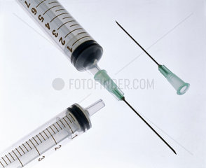 Two disposable syringes  2000.