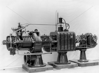 Parsons steam turbine generator  1889.