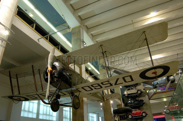 Avro 504K biplane D7560 with 130hp Clerget engine  c 1917.