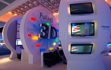 Berlin  Deutschland  Philips praesentiert das 3D-Fernsehen auf der IFA 2010