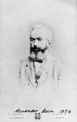 Alexander Bain  Scottish telegraphic inventor  1874.