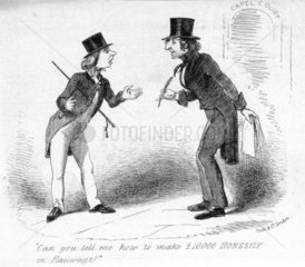Headed notepaper satirising railway mania  1845.