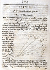 ‘The areas which bodies made to move in orbits describe...’  1687.