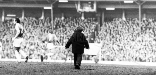 Small boy invades the pitch  14 February 1981.