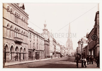'Hereford  Broad Street and Free Library'  c 1880.