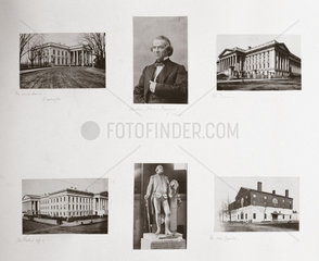 Albumen prints relating to Washington DC  USA  c 1863.