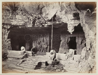 Eastern Cave  Elephanta (Caves of Allora)  c.1857.