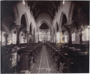 Church interior  Christchurch  Ebbw Vale  4 October 1893.