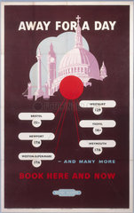 Away for a Day - Book Here and Now'  BR (WR) poster  1949.