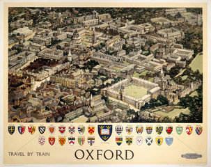 ‘Oxford’  BR (WR) poster  c 1950s.