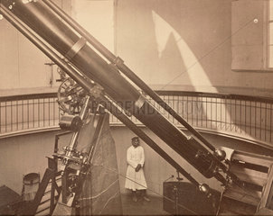 Refracting telescope at the Pulkowa Observatory  St Petersburg  Russia  1876.