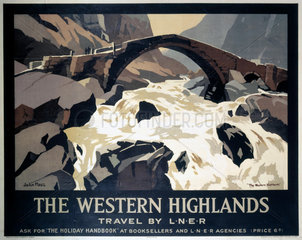 'The Western Highlands'  LNER poster  1923-1947.