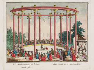 ‘The Amusements of Paris’  1783.