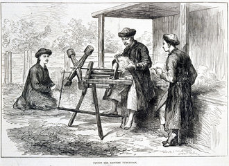 ‘Cotton Gin  Eastern Turkestan’  c 1874.