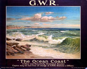 ‘The Ocean Coast’  GWR poster  1923-1947.