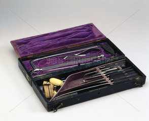 Box of amputation instruments  German  1831-1870.