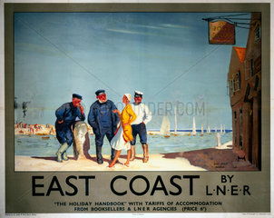 'East Coast by LNER'  LNER poster  1923-1947.