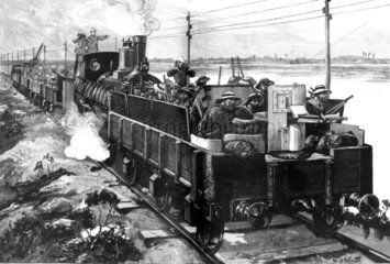 Armoured train  Egypt  1882.