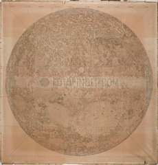 Large map of the Moon  by Wilhelm Lohrmann  1878.