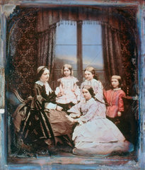 A family group  c 1845.
