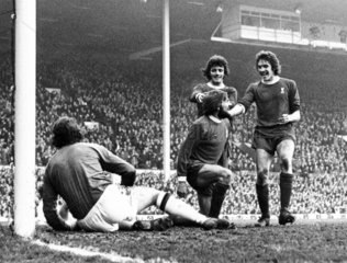 Liverpool v Manchester United  1970s.