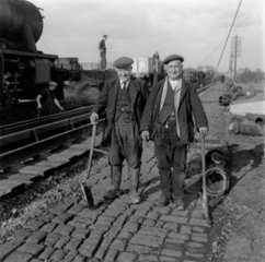 Railway workers  c 1950s.
