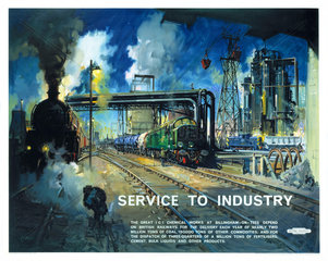 'Service to Industry’  BR poster  1948-1964.