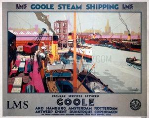 ‘Goole Steam Shipping’  LMS poster  1923-1947.