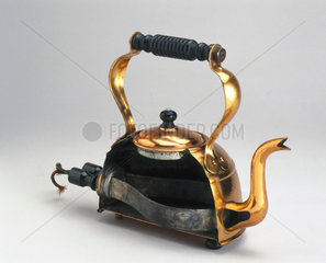 'Electric copper kettle  with immersed element  sectioned  c 1921.