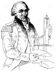 Charles Augustin de Coulomb  French physicist  c 1780.