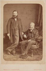 Sir William Henry Perkin with his brother  Thomas Dix Perkin  c 1870-1872.