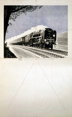 'The Bournemouth Belle'  BR (SR) poster  1948-1965.