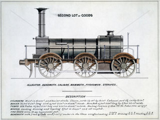 'Second Lot of Goods'  steam locomotive  1857.