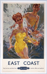 'East Coast'  BR (ER) poster  1948-1964.