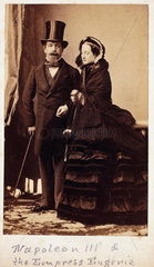 Napoleon III and the Empress Eugenie of France  c 1865.