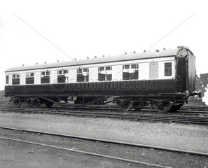 British Railways third class vestibule carriage No M27499  17 June 1948.