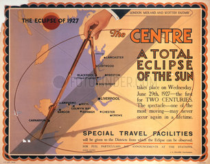 ‘A Total Eclipse of the Sun’  LMS poster  1927.