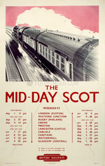 'The Mid-Day Scot'  BR poster  1950.