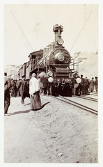 Steam train on the Russian State Railway  c 1920.