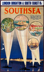 ‘Southsea’  LBSCR poster  c 1910s.
