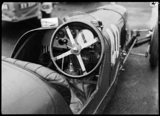 Cockpit of a Maserati racing car  Berlin  1932.