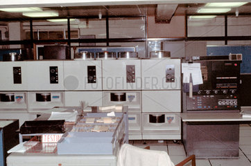 Mothercare IBM mainframe computer room  1975