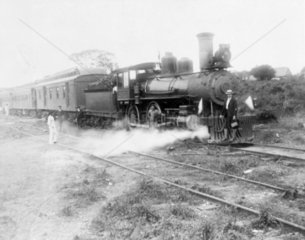 'Sir W D Pearson's Special Train'  San Juan  Mexico  1901-1910.